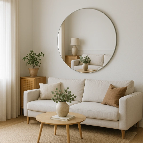 LED spogulis LUNA, Ø 100 cm, 2700-6500K, 113W, 5940Lm, IP44